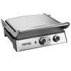 VEVOR Commercial Electric Griddle, 14.5" 1500W Indoor Countertop Grill, Stainless Steel Restaurant Teppanyaki Grill with Non Stick Iron Cooking Plate,