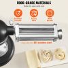 VEVOR Pasta Attachment for KitchenAid Stand Mixer, Stainless Steel Pasta Sheet Roller Attachment, Pasta Maker Machine Accessory with 8 Adjustable Thic