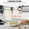VEVOR Pasta Attachment for KitchenAid Stand Mixer, Stainless Steel Pasta Roller Cutter Set Including Pasta Sheet Roller, Spaghetti and Fettuccine Cutt