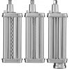 VEVOR Pasta Attachment for KitchenAid Stand Mixer, Stainless Steel Pasta Roller Cutter Set Including Pasta Sheet Roller, Spaghetti and Fettuccine Cutt