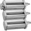 VEVOR Pasta Attachment for KitchenAid Stand Mixer, Stainless Steel Pasta Roller Cutter Set Including Pasta Sheet Roller, Spaghetti and Fettuccine Cutt