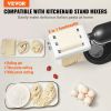VEVOR Pasta Attachment for KitchenAid Stand Mixer, 3-IN-1 Stainless Steel Pasta Roller Cutter Set Including Pasta Sheet Roller, Spaghetti and Fettucci