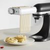 VEVOR Pasta Attachment for KitchenAid Stand Mixer, 3-IN-1 Stainless Steel Pasta Roller Cutter Set Including Pasta Sheet Roller, Spaghetti and Fettucci