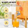 VEVOR Beverage Dispenser, 2.5 Gallon Drink Dispensers for Parties, Glass Juice Dispenser with Stand, Stainless Steel Spigot, Iced Tea Lemonade Juice W