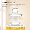 VEVOR Beverage Dispenser, 2.5 Gallon Drink Dispensers for Parties, Glass Juice Dispenser with Stand, Stainless Steel Spigot, Iced Tea Lemonade Juice W