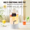 VEVOR Beverage Dispenser, 1 Gallon Drink Dispensers for Parties, Glass Juice Dispenser with Stainless Steel Spigot, Iced Tea Lemonade Juice Water Disp