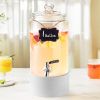 VEVOR Beverage Dispenser, 1 Gallon Drink Dispensers for Parties, Glass Juice Dispenser with Stainless Steel Spigot, Iced Tea Lemonade Juice Water Disp