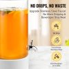 VEVOR Beverage Dispenser, 2 Gallon Drink Dispensers for Parties, Glass Juice Dispenser with Stainless Steel Spigot, Iced Tea Lemonade Juice Water Disp