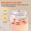 VEVOR Beverage Dispenser, 2 Gallon Drink Dispensers for Parties, Glass Juice Dispenser with Stainless Steel Spigot, Iced Tea Lemonade Juice Water Disp