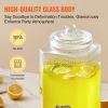 VEVOR Beverage Dispenser, 1.5 Gallon Drink Dispensers for Parties, Glass Juice Dispenser with Stand, Stainless Steel Spigot, Iced Tea Lemonade Juice W