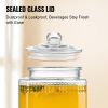 VEVOR Beverage Dispenser, 1.5 Gallon Drink Dispensers for Parties, Glass Juice Dispenser with Stand, Stainless Steel Spigot, Iced Tea Lemonade Juice W