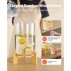 Drink Dispenser 2.2 Gal Beverage Dispenser for Parties Glass with Stand