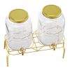 Drink Dispenser 2 Gal Beverage Dispenser for Parties Glass with Stand 2PCS