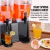 VEVOR Beverage Dispenser, 3 Gallon x 2 Drink Dispensers for Parties, Plastic Juice Dispenser with Stand Spigot Lid, Iced Tea Lemonade Juice Water Disp