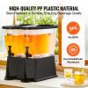 VEVOR Beverage Dispenser, 3 Gallon x 2 Drink Dispensers for Parties, Plastic Juice Dispenser with Stand Spigot Lid, Iced Tea Lemonade Juice Water Disp