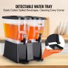 VEVOR Beverage Dispenser, 3 Gallon x 2 Drink Dispensers for Parties, Plastic Juice Dispenser with Stand Spigot Lid, Iced Tea Lemonade Juice Water Disp
