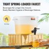 VEVOR Beverage Dispenser, 3 Gallon Drink Dispensers for Parties, Plastic Juice Dispenser with Spigot and Lid, Iced Tea Lemonade Juice Water Dispenser,