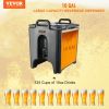 VEVOR Insulated Beverage Dispenser, 10 Gallon, Food-grade LL9450UP Hot and Cold Beverage Server, Thermal Drink Dispenser Cooler with 1.18 in PU Layer
