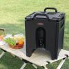 VEVOR Insulated Beverage Dispenser, 10 Gallon, Food-grade LL9450UP Hot and Cold Beverage Server, Thermal Drink Dispenser Cooler with 1.18 in PU Layer