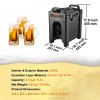 VEVOR Insulated Beverage Dispenser, 2.5 Gallon, Food-grade LDPE Hot and Cold Beverage Server, Thermal Drink Dispenser Cooler with 0.9 in PU Layer Two-