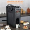 VEVOR Insulated Beverage Dispenser, 5 Gallon, Food-grade LDPE Hot and Cold Beverage Server, Thermal Drink Dispenser Cooler with 0.9 in PU Layer Two-St