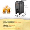 VEVOR Insulated Beverage Dispenser, 5 Gallon, Food-grade LDPE Hot and Cold Beverage Server, Thermal Drink Dispenser Cooler with 0.9 in PU Layer Two-St