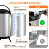 VEVOR Stainless Steel Insulated Beverage Dispenser, 2 Gallon 7.6 Liter, Thermal Hot and Cold Drink Server Dispenser with Spigot Handle, Food-grade for