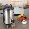VEVOR Stainless Steel Insulated Beverage Dispenser, 2 Gallon 7.6 Liter, Thermal Hot and Cold Drink Server Dispenser with Spigot Handle, Food-grade for
