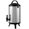 VEVOR Stainless Steel Insulated Beverage Dispenser, 2 Gallon 7.6 Liter, Thermal Hot and Cold Drink Server Dispenser with Spigot Handle, Food-grade for