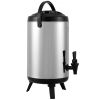 VEVOR Stainless Steel Insulated Beverage Dispenser, 2 Gallon 7.6 Liter, Thermal Hot and Cold Drink Server Dispenser with Spigot Handle, Food-grade for