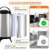 VEVOR Stainless Steel Insulated Beverage Dispenser, 2.4 Gallon 9.2 Liter, Thermal Hot and Cold Drink Server Dispenser with Spigot Handle, Food-grade f