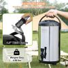 VEVOR Stainless Steel Insulated Beverage Dispenser, 2.4 Gallon 9.2 Liter, Thermal Hot and Cold Drink Server Dispenser with Spigot Handle, Food-grade f