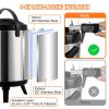 VEVOR Stainless Steel Insulated Beverage Dispenser, 1.5 Gallon 6 Liter, Thermal Hot and Cold Drink Server Dispenser with Spigot Handle, Food-grade for