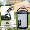 VEVOR Stainless Steel Insulated Beverage Dispenser, 1.5 Gallon 6 Liter, Thermal Hot and Cold Drink Server Dispenser with Spigot Handle, Food-grade for