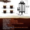 VEVOR Stainless Steel Insulated Beverage Dispenser, 1.5 Gallon 6 Liter, Thermal Hot and Cold Drink Server Dispenser with Spigot Handle, Food-grade for