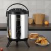 VEVOR Stainless Steel Insulated Beverage Dispenser, 1.5 Gallon 6 Liter, Thermal Hot and Cold Drink Server Dispenser with Spigot Handle, Food-grade for