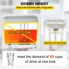 VEVOR Commercial Beverage Dispenser, 4.8 Gallon 1 Tank Cold Beverage Dispenser, 200W Food Grade Material Stainless Steel Commercial Juice Dispenser Wi