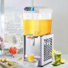 VEVOR Commercial Beverage Dispenser, 4.8 Gallon 1 Tank Cold Beverage Dispenser, 200W Food Grade Material Stainless Steel Commercial Juice Dispenser Wi