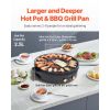 Hot Pot with Grill 1800W 2-in-1 Electric Smokeless Grill Hot Pot for 2-8 People