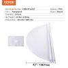 VEVOR PVC Table Protector 42 Inch Round Clear Plastic Desk Protector 2.0mm Thick