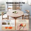 VEVOR Clear Table Cover Protector, 48 inch/1230 mm Round Table Cover, 1.5 mm Thick PVC Plastic Tablecloth, Waterproof Desktop Protector for Writing De