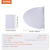 VEVOR Clear Table Cover Protector, 48 inch/1230 mm Round Table Cover, 1.5 mm Thick PVC Plastic Tablecloth, Waterproof Desktop Protector for Writing De