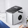 VEVOR Countertop Ice Maker, 9 Cubes Ready in 7 Mins, 26lbs in 24Hrs, Self-Cleaning Portable Ice Maker with Ice Scoop and Basket, Stainless Steel Ice M
