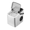 VEVOR Countertop Ice Maker, 9 Cubes Ready in 7 Mins, 26lbs in 24Hrs, Self-Cleaning Portable Ice Maker with Ice Scoop and Basket, Stainless Steel Ice M