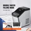 VEVOR Countertop Ice Maker, 9 Cubes Ready in 7 Mins, 33lbs in 24Hrs, Self-Cleaning Portable Ice Maker with Ice Scoop and Basket, 2 Ways Water Refill I