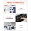 Portable Countertop Ice Maker 33Lbs/24H Self-Cleaning with Scoop Basket Home Bar