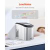 Portable Countertop Ice Maker 33Lbs/24H Self-Cleaning with Scoop Basket Home Bar