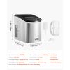 Portable Countertop Ice Maker 33Lbs/24H Self-Cleaning with Scoop Basket Home Bar
