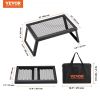 VEVOR Folding Campfire Grill, Heavy Duty Steel Mesh Grate, 18" Portable Camping Grates Over Fire Pit, Camp Fire Cooking Equipment with Legs Carrying B