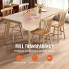 VEVOR Clear Table Cover Protector, 36" x 72" Table Cover, 1.5 mm Thick PVC Plastic Tablecloth, Waterproof Desktop Protector for Writing Desk, Coffee T